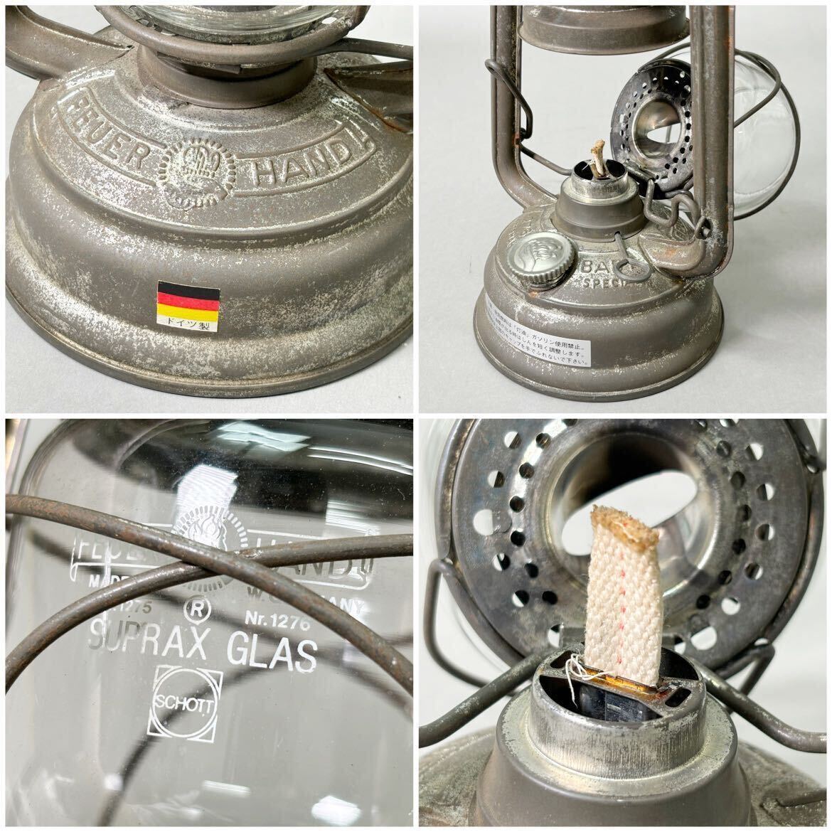 FEUERHAND フュアーハンド 276 BABY SPECIAL STURMKAPPE ドイツ製 灯油ランタン ビンテージ 現状の画像9