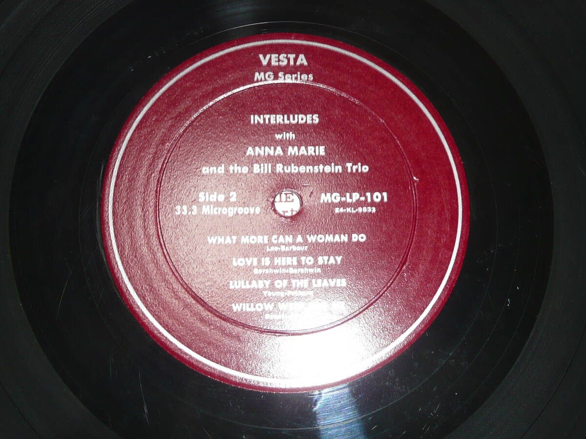 MEGA RARE 10inch 極美品★Anna Marie/Interludes★米 VESTA orig _画像4