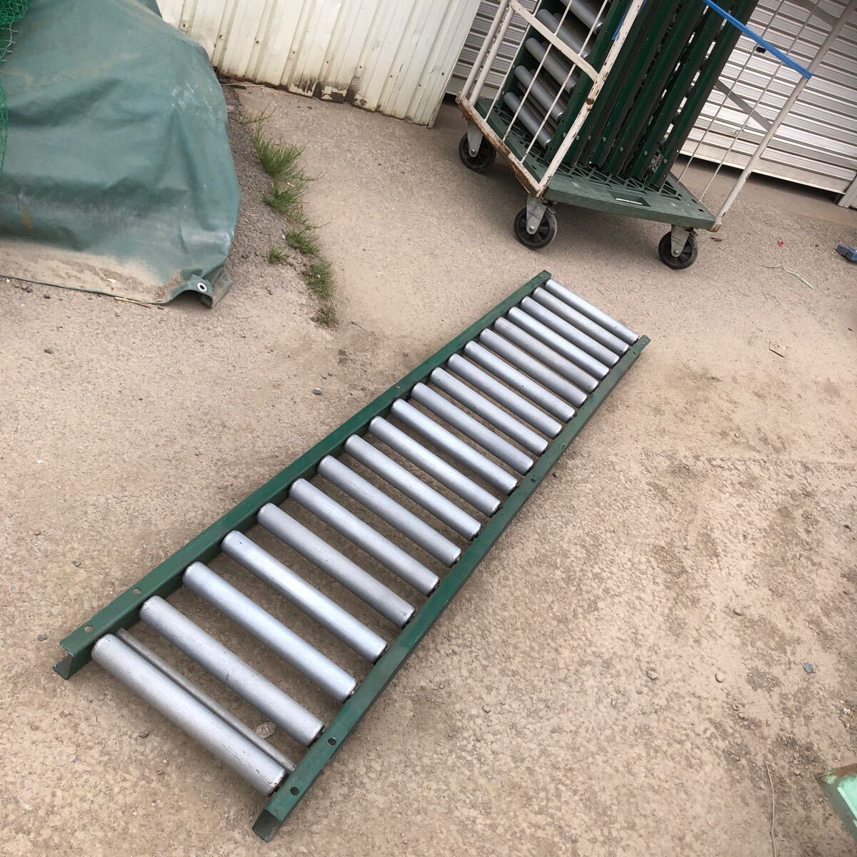  large amount! 9ps.@/ selection . place / central conveyor roller conveyor length approximately 2000mm × width approximately 400mm/ distribution * warehouse /2 meter roller conveyer 