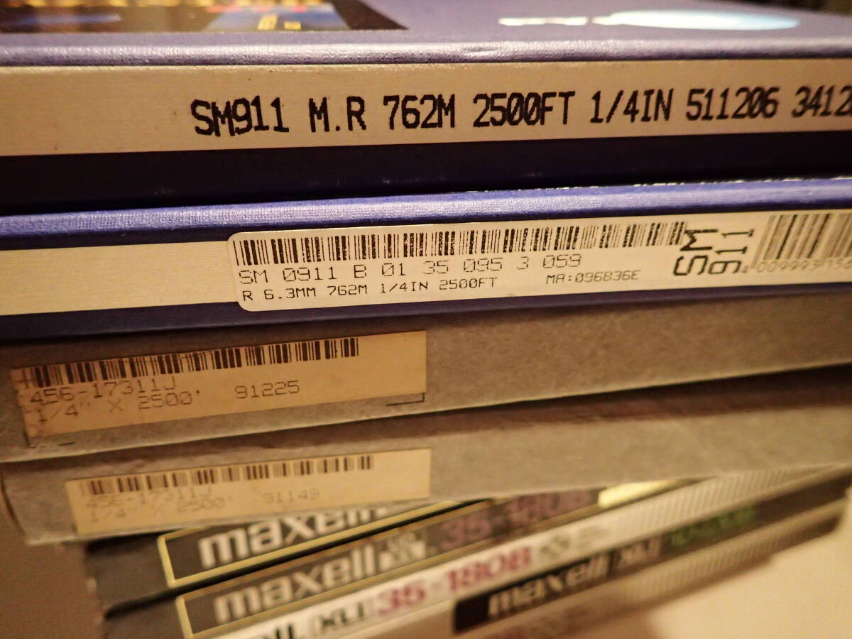 MAXELL マクセル AMPEX アンペックス のテープ纏めて 10点です。 オープンリール 10号 メタルリール テープ未確認 の画像10