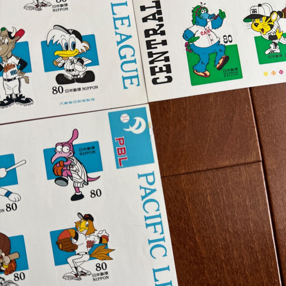 日本プロ野球 セパ誕生50周年記念 記念切手シート シール式 5枚セットの画像3