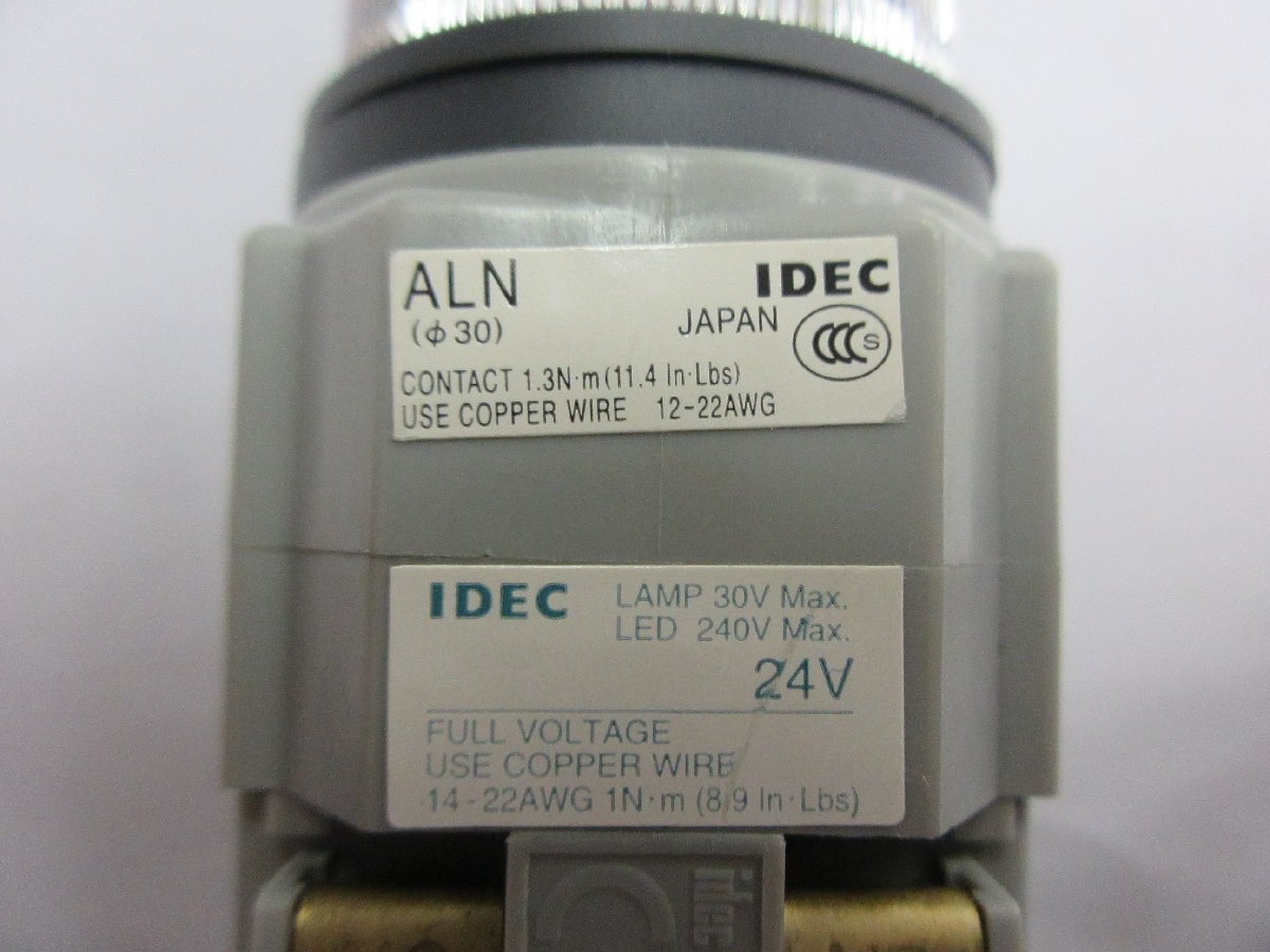 727　IDEC　照光押ボタンスイッチ 突形フルガード付 　ALFN22211DNG_画像3