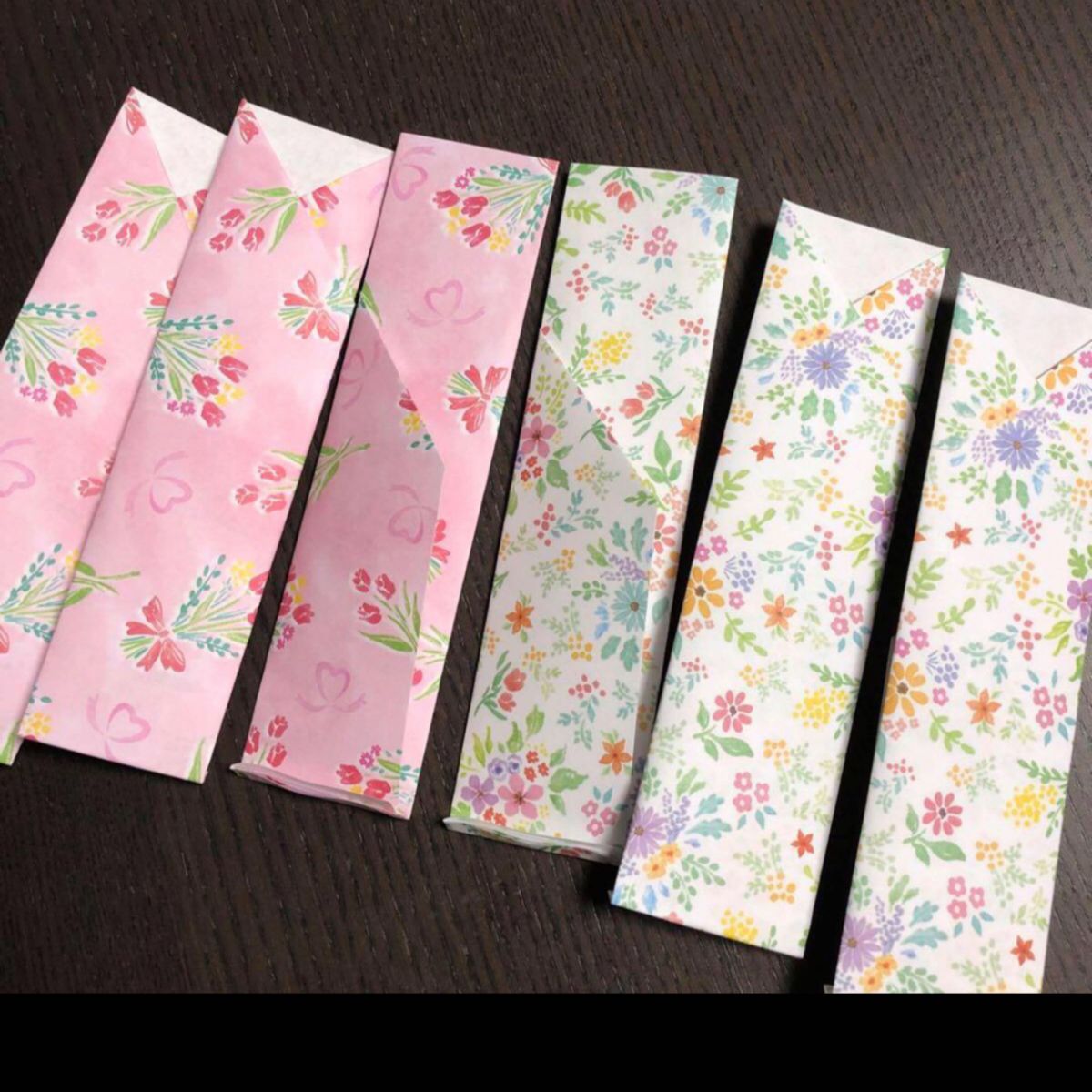 クラフト　箸袋　桜　箸　40本　カトラリー　折り紙　パーティーグッズ　春　和柄 折り紙 プレゼントにしても喜ばれます 和風