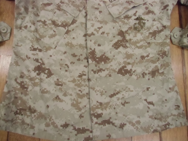 f42 ミリタリー サバゲー 米軍放出品 実物 MARINE USMC 迷彩服 作業服 防虫 ジャケット シャツ アメカジ カモフラ コンバット S-Sの画像4