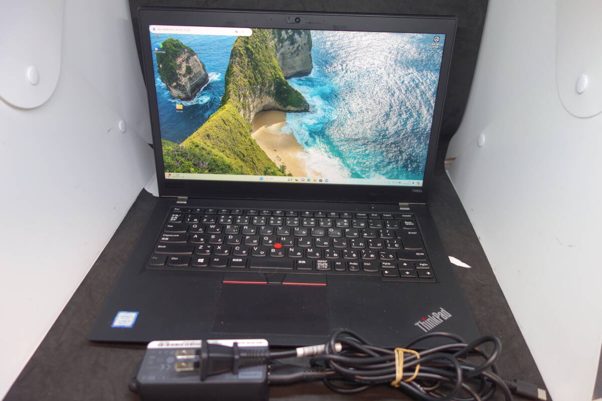 （260）Lenovo　ThinkPad T480s 20L8SEW600 Corei5-8250U 8GB SSD512GB NVMe Windows11Pro 14インチ　フルHD　ソフト400本バンドル _画像1