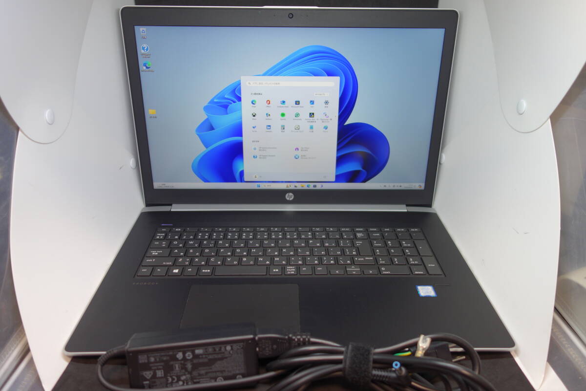 （278）HP ProBook 470 G5 Core i7 8550U メモリ16G SSD256GB HDD1TB 17.3インチ GeForce 930GX Windows11 ソフト400本バンドルの画像1
