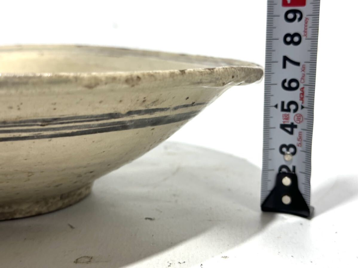 宋故録 スコータイ 鉄絵魚文皿 直径約27cm ソコタイ スンコロクの画像7