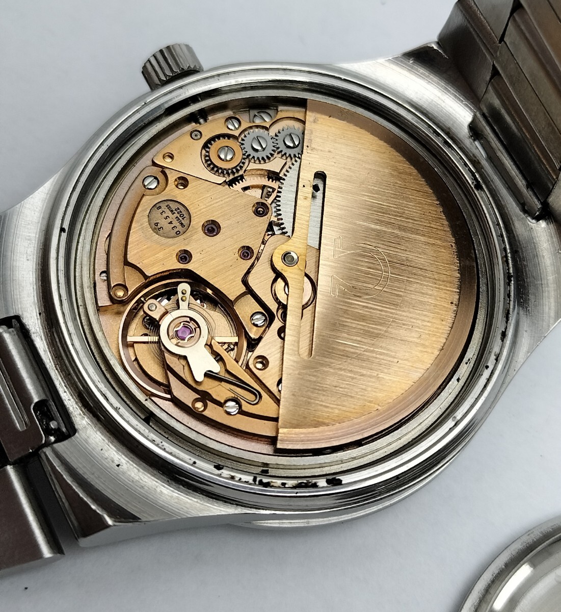 美品 紳士用 オメガ ジュネーブ 自動巻き腕時計 メンテナンス済の画像9
