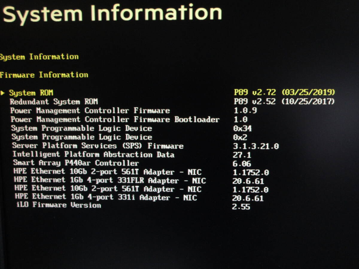 【ストレージ無】HP ProLiant DL360 Gen9 / Xeon E5-2637v4 3.50GHz ×2CPU / mem 128GB (32GB *4) / RAID P440ar / DVDマルチ / No.T743の画像9