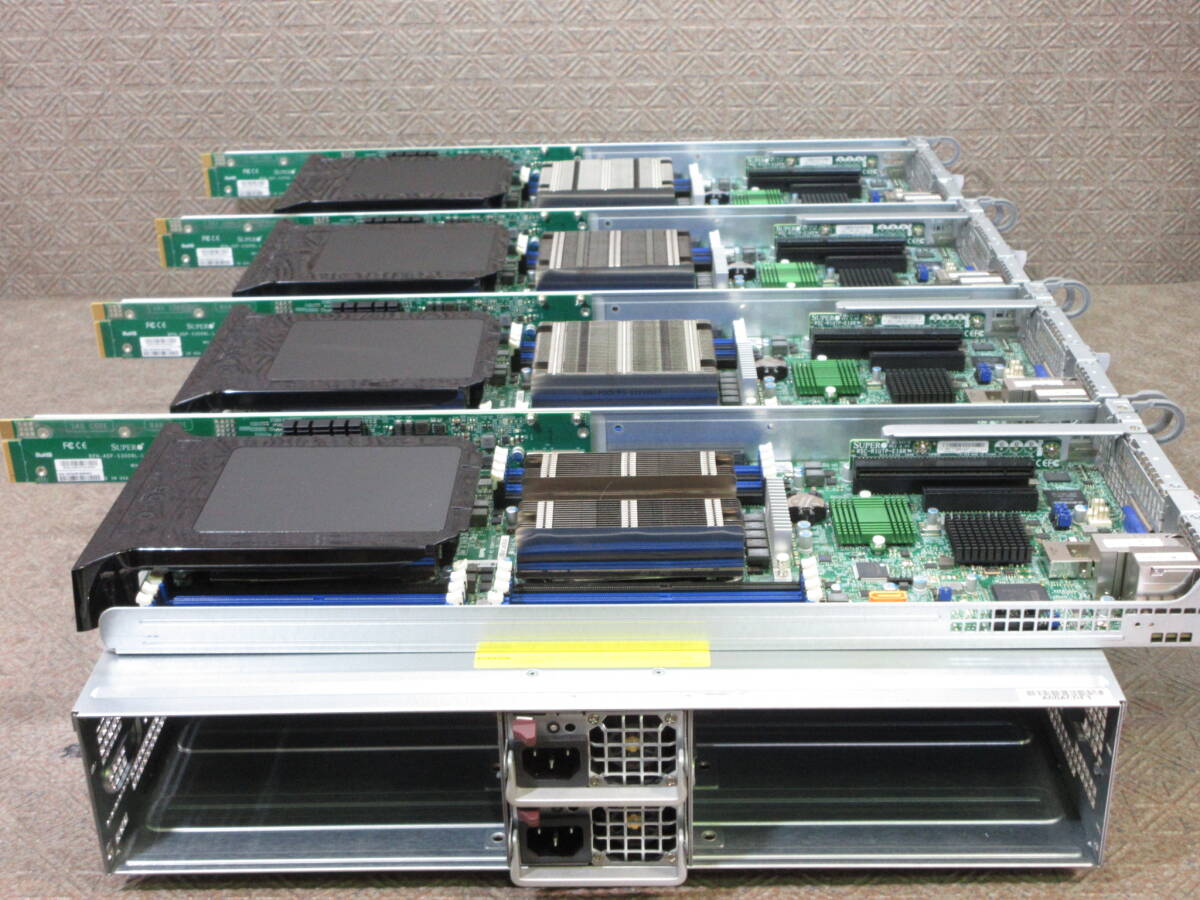 【HDD,CPU,MEM 無し】SGI SuperServer CMN2112-217-20 (Supermicro X10DRT-PIBF/BPN-ADP-S3008L-L6iP/RSC-R1UTP-E16R) ×4セット (No.T031)の画像3