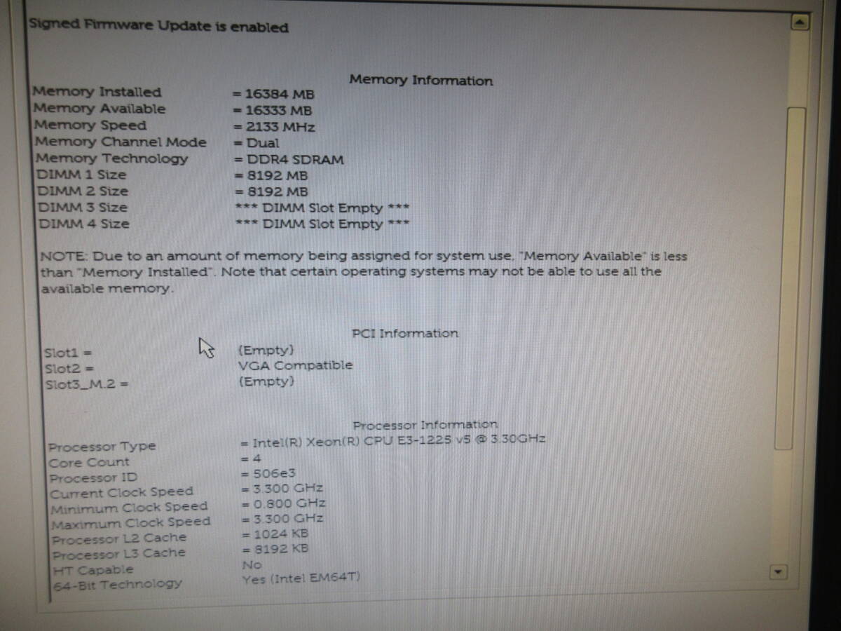 DELL Precision 3420 Workstation (Win11認証済み) / Xeon E3-1225v5 3.30GHz / SSD 512GB / 16GB / Quadro k420 / No.V008の画像5