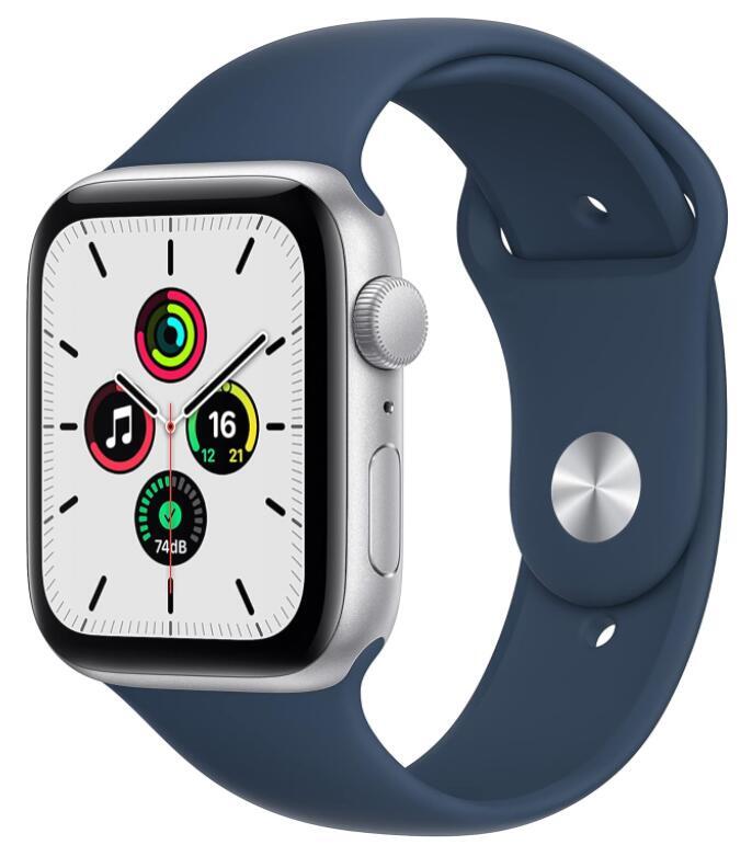 Apple Watch アップルウォッチ SE 40mm GPSモデル シルバーアルミニウムケース アビスブルースポーツバンド レギュラー