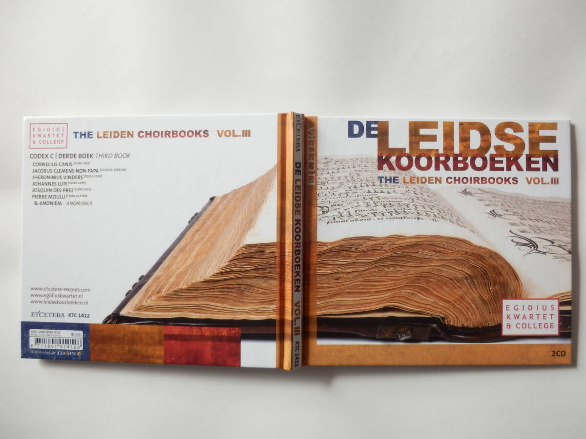 2CD/ルネサンス- ポリフォニー/ライデンのクワイアブックの音楽 3/Egidius Kwartet & College- De Leidse Koorboeken- Leiden Choirbooks 3の画像10