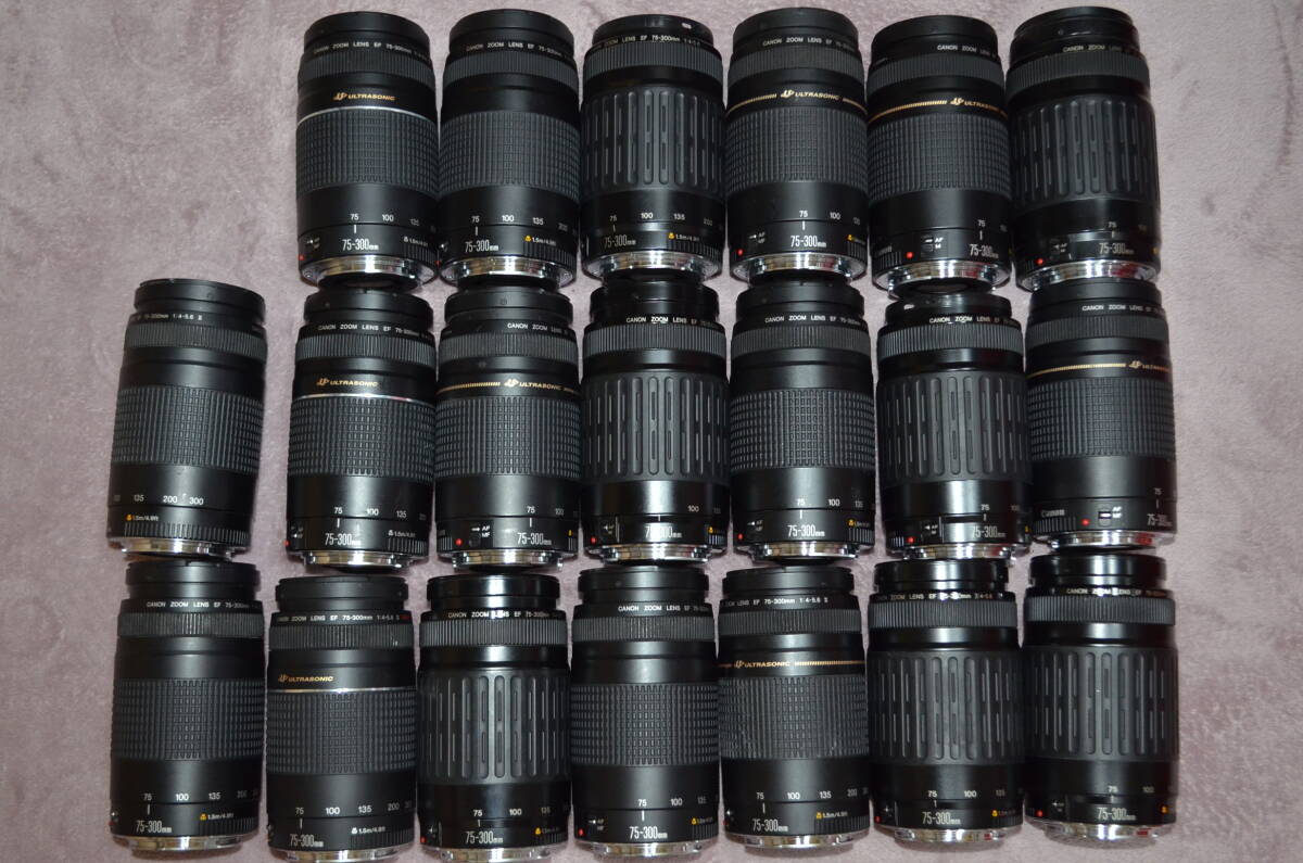 Canon レンズ EF75-300 まとめてセット 20本 動作未確認 [z298] _画像1