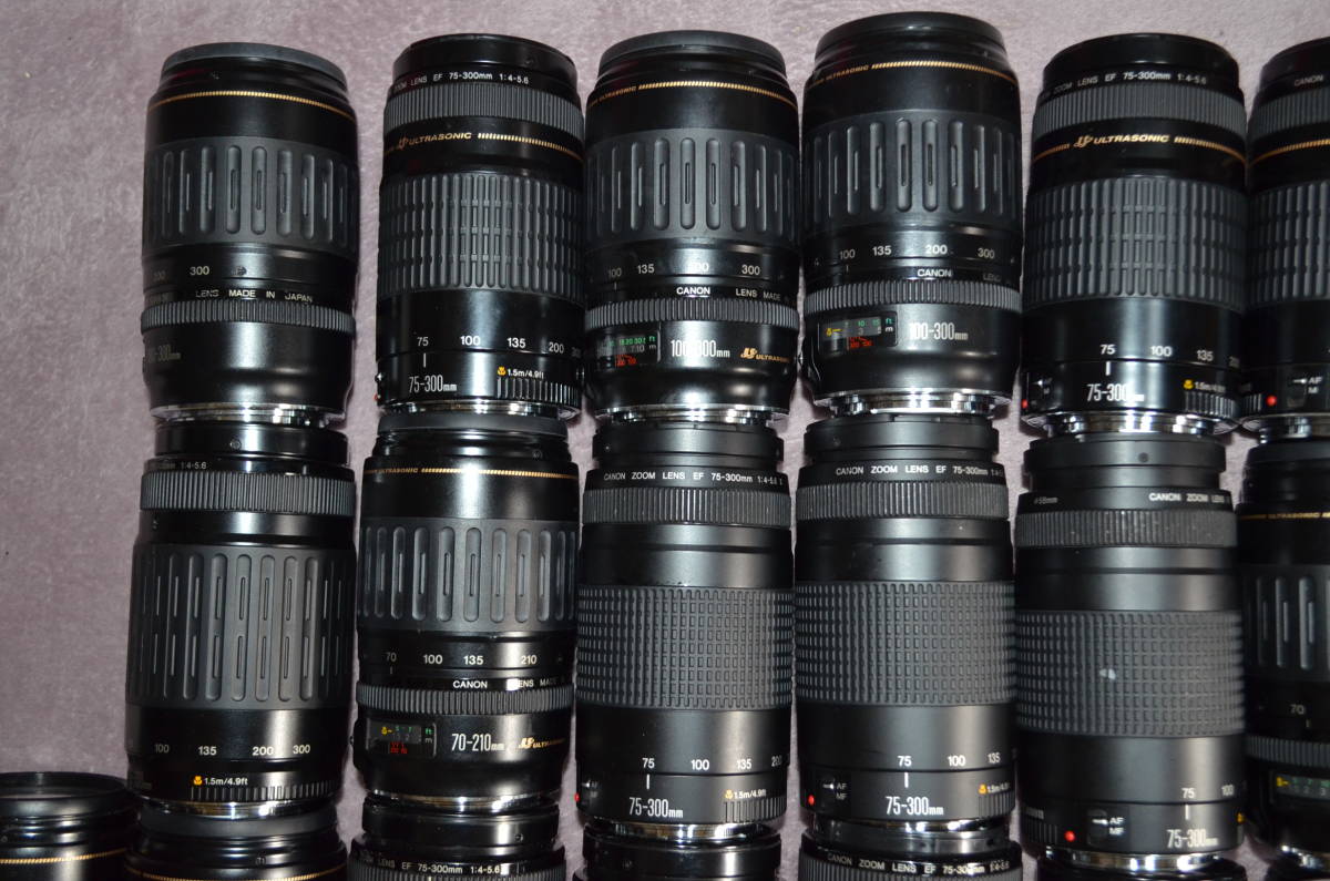 Canon レンズ EF75-300 100-300 70-210 まとめてセット 25本 動作未確認 [z296] _画像3