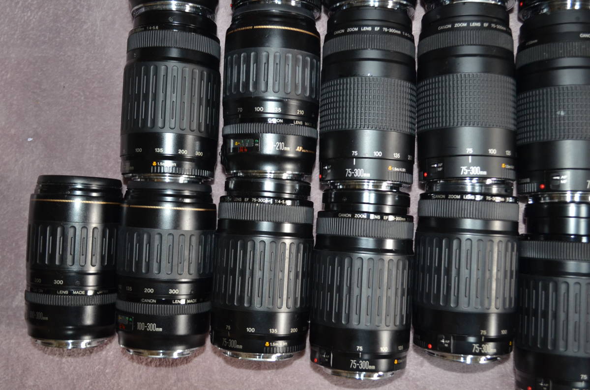 Canon レンズ EF75-300 100-300 70-210 まとめてセット 25本 動作未確認 [z296] _画像4
