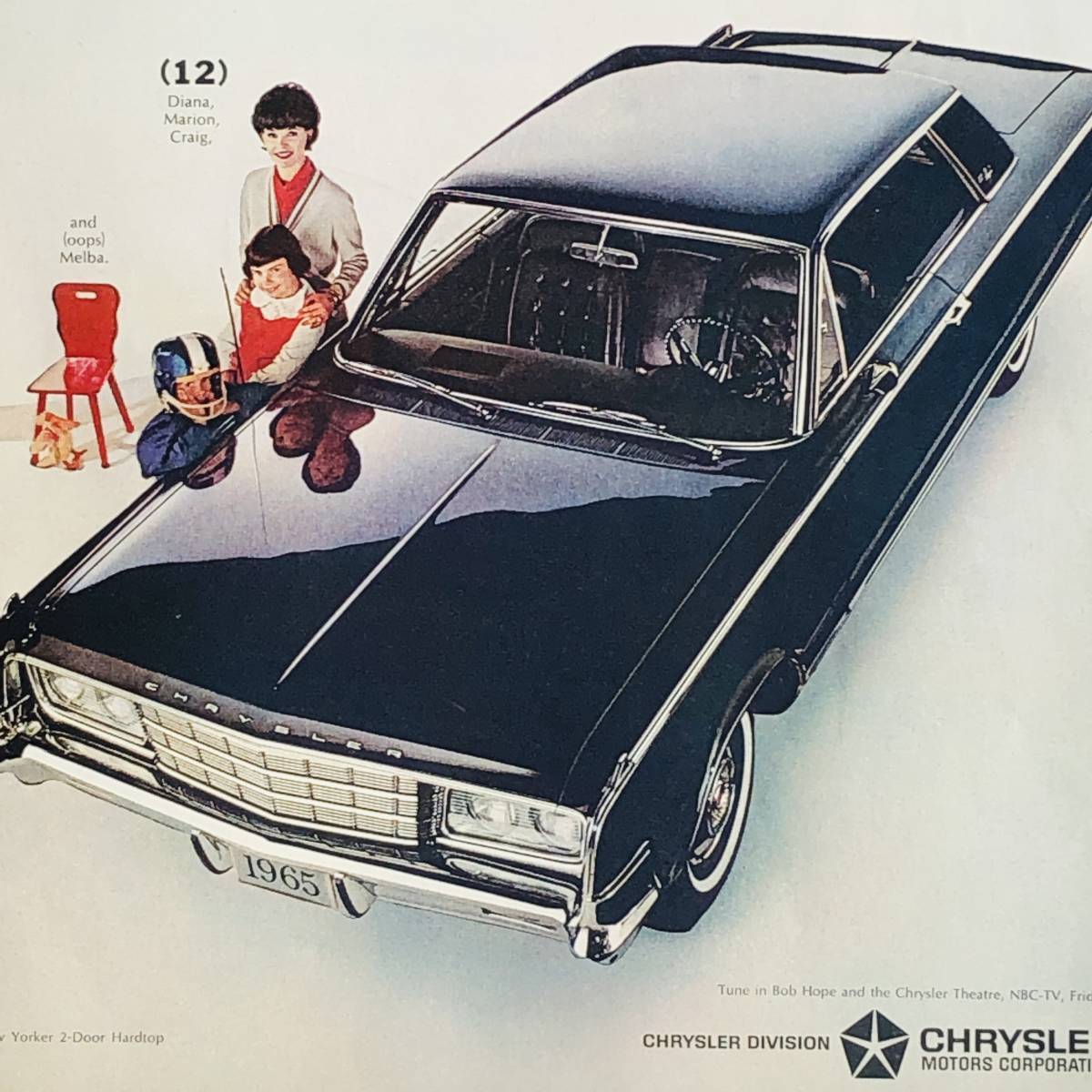 『 クライスラー 』ビンテージ 広告　60年代　フレーム 付 ポスター 当時物 額付 LIFE 雑誌 アンティーク CHRYSLER_画像2