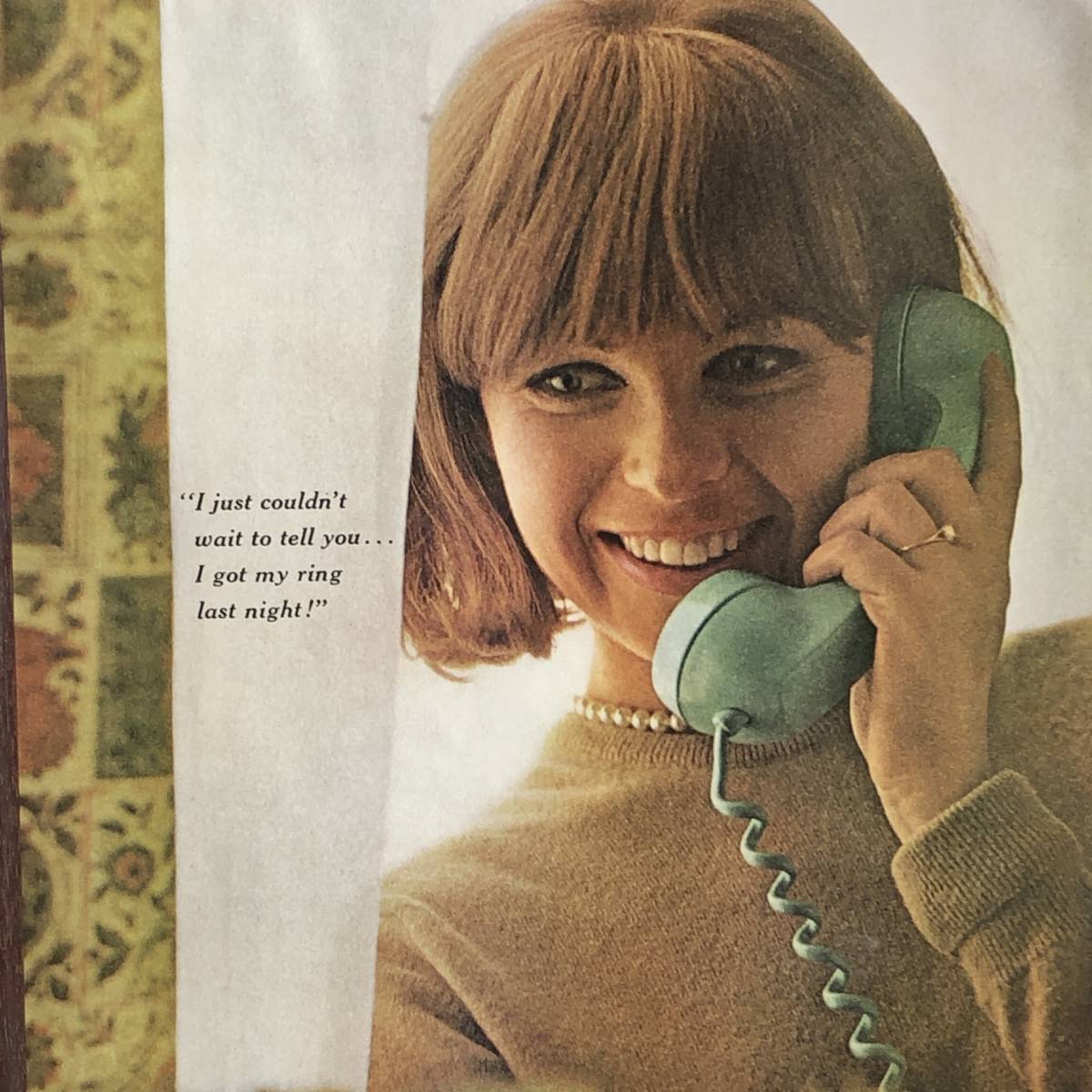 『 ベルシステム 』ビンテージ 広告　60年代　フレーム 付 ポスター 当時物 額付 LIFE 雑誌 アンティーク Bell System_画像2