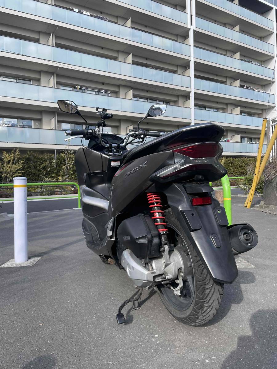 ★引取り限定 東京都上井草から PCX 125 JF81 2020年式 ブライトブロンズメタリック ドラレコ ヒートグリップ ダウンサス付の画像3