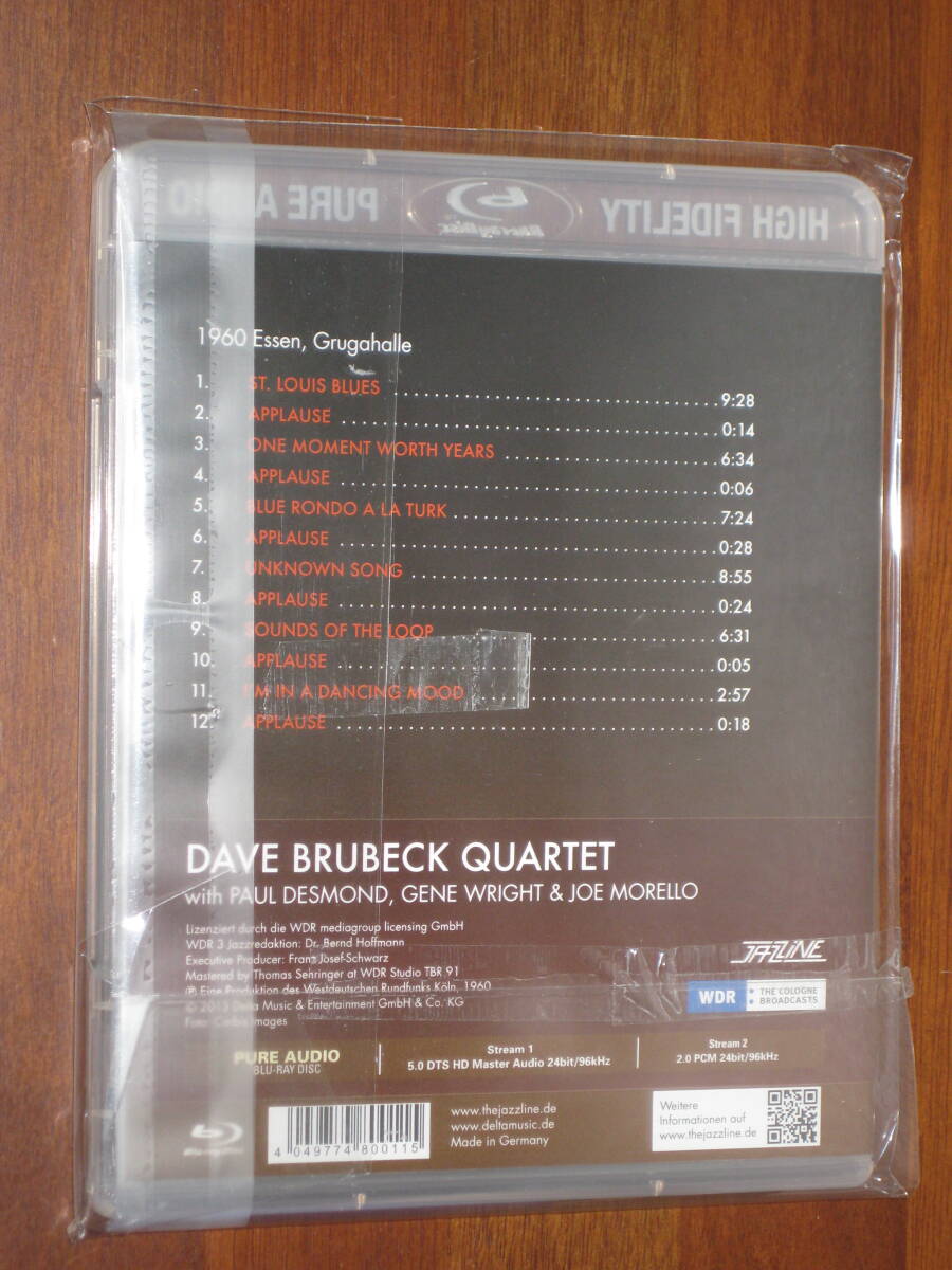 DAVE BRUBECK デイヴ・ブルーベック/ 1960 ESSEN, GRUGAHALLE 2013年発売 Blu-ray Audio 輸入盤_画像2