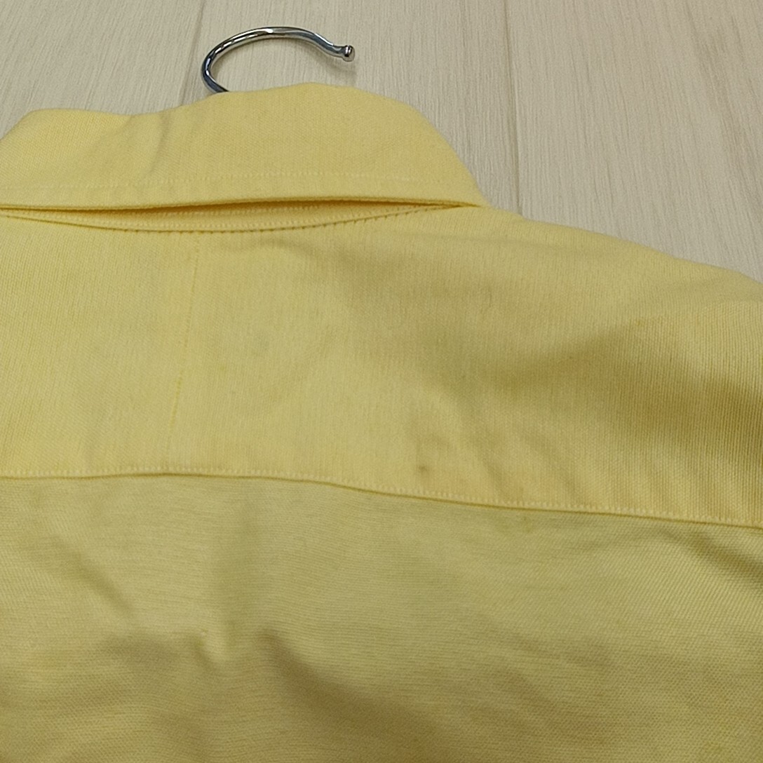 C # 【商品ランク:B】ラルフローレン RALPH LAUREN ポニー ロゴ 刺繍 ボタンダウンシャツ 4 レディース トップス 婦人服 イエロー 黄色系の画像6