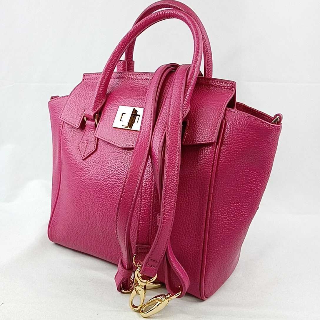 16 *[ commodity rank :B] Samantha Thavasa Samantha Thavasa type pushed . leather 2way belt attaching handbag rucksack handbag tote bag woman bag 