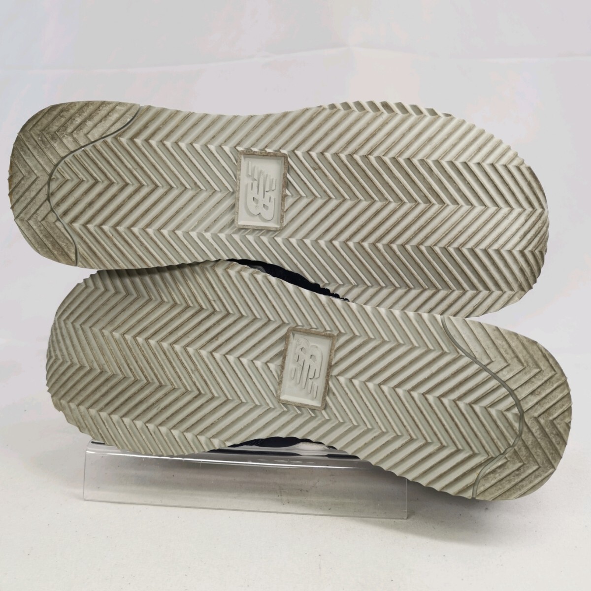 C #【商品ランク:B】 ニューバランス New Balance ロゴデザイン スニーカー size22.5 レディース シューズ 婦人靴 ネイビー 紺系_画像8