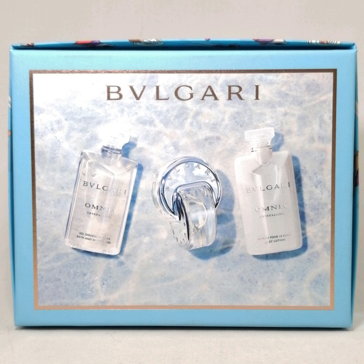B 162 Φ 【 40ml 】 BVLGARI OMNIA CRYSTALLINE ブルガリ オムニアクリスタリン / 香水 EDT ボディローション シャワージェル セット の画像3