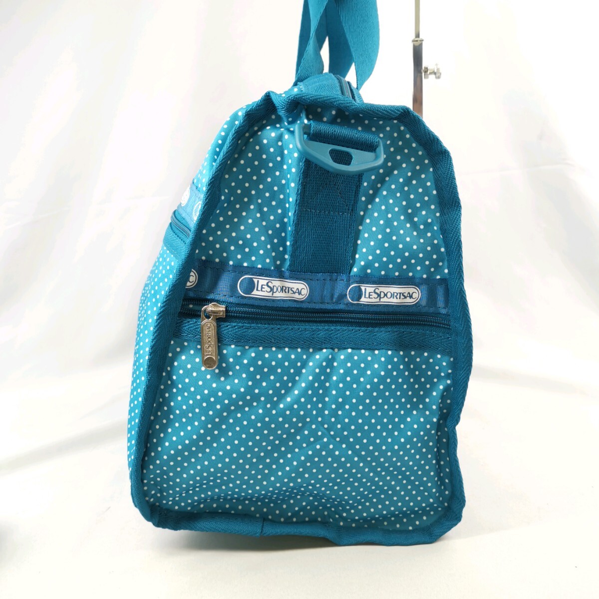 D ×【商品ランク:B】レスポートサック LeSportsac ロゴデザイン ドット柄 2way ショルダーベルト付 ボストン / トラベル バッグ 婦人鞄の画像3