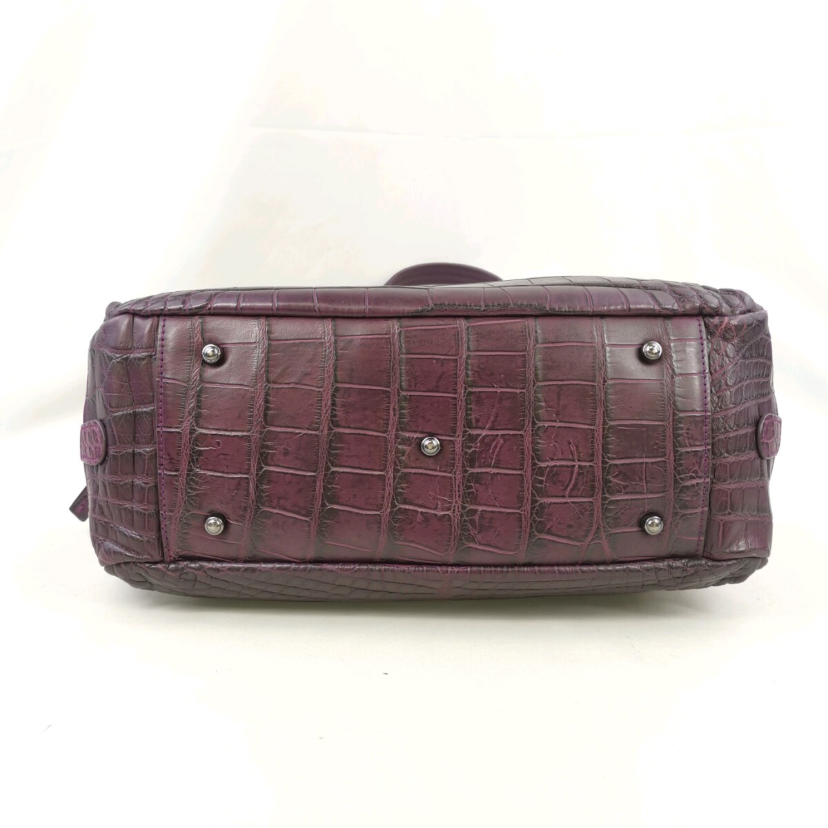 D ×[ commodity rank :B]ma-m elegance Maam ELEGANCE crocodile pattern leather handbag handbag tote bag woman bag purple purple color series 