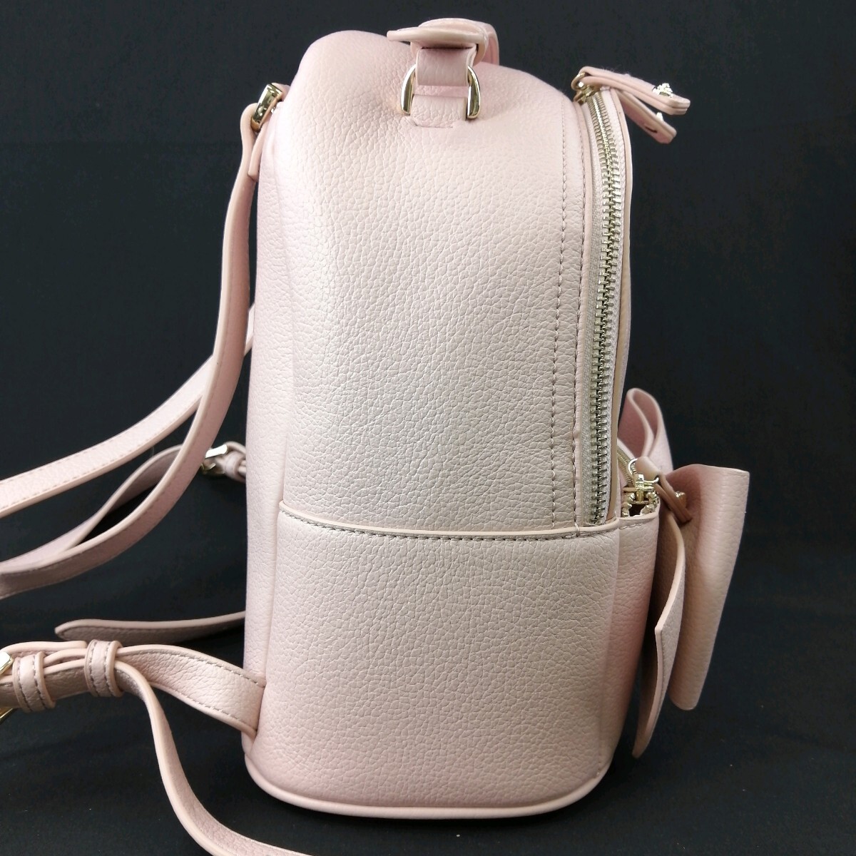 H *[ commodity rank :B] mezzo ndof rule Maison de FLEUR Logo metal type pushed . leather rucksack backpack shoulder .. woman bag pink series 