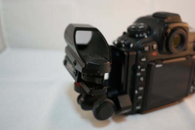 照準器【オリジナル】（カメラ・L型クランプは装着例です。商品ではありません）の画像1