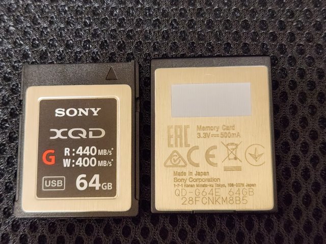 [sony XQD card 64GB 2 sheets ]+[ card reader ]