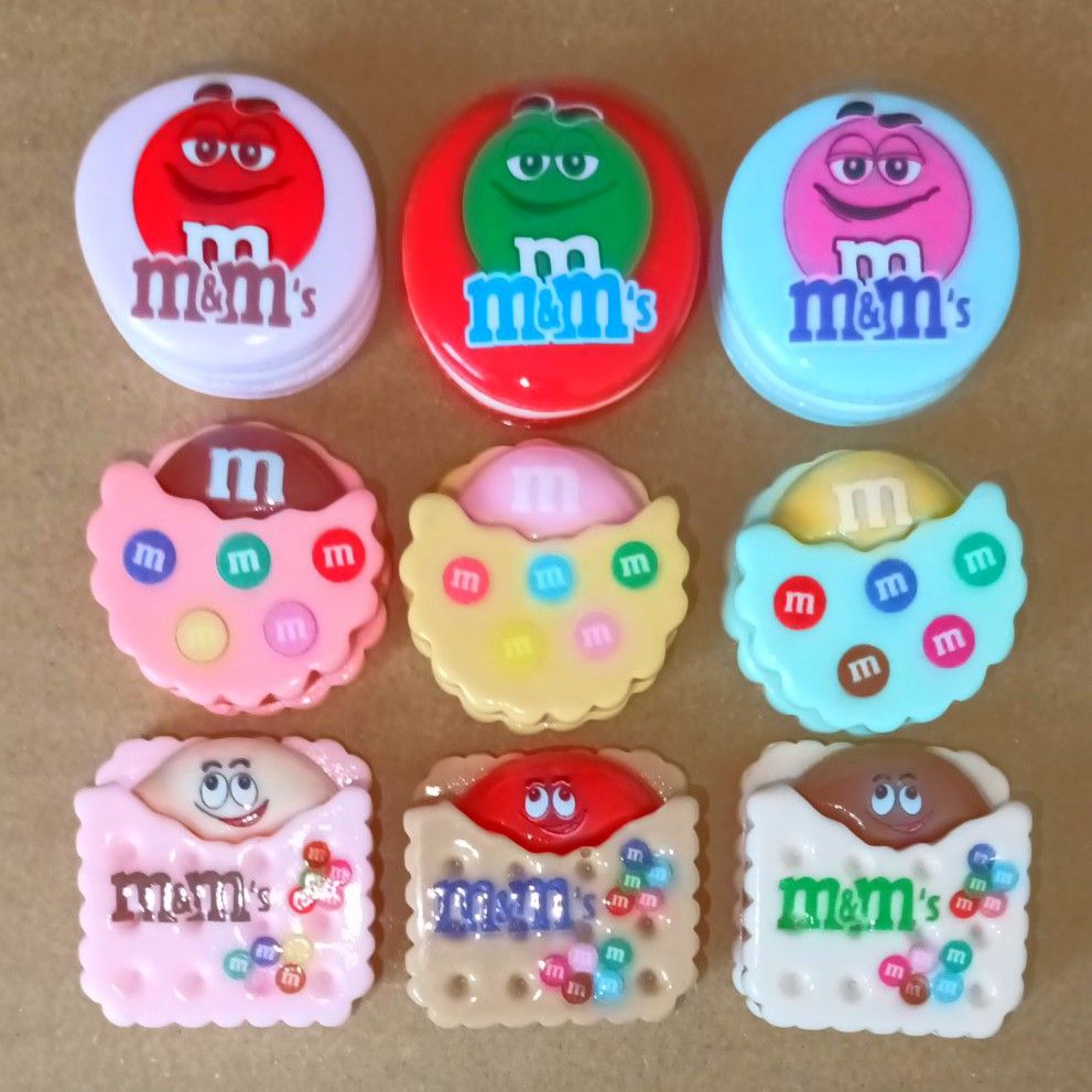 m&m’s　mチョコ　ミニチュア　デコパーツ　クッキー　ビスケット　フード