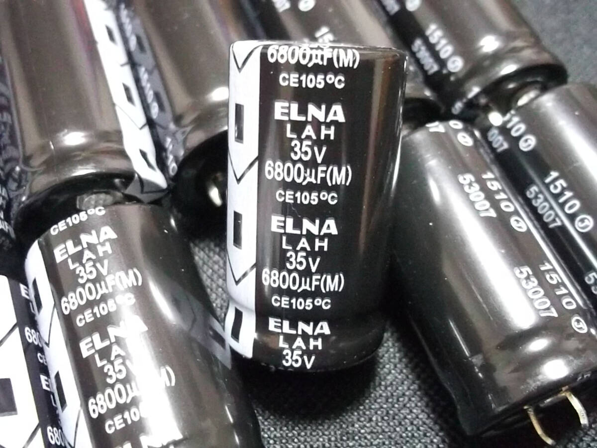 10個 ELNA アルミ電解コンデンサ 35V6800μF_画像2