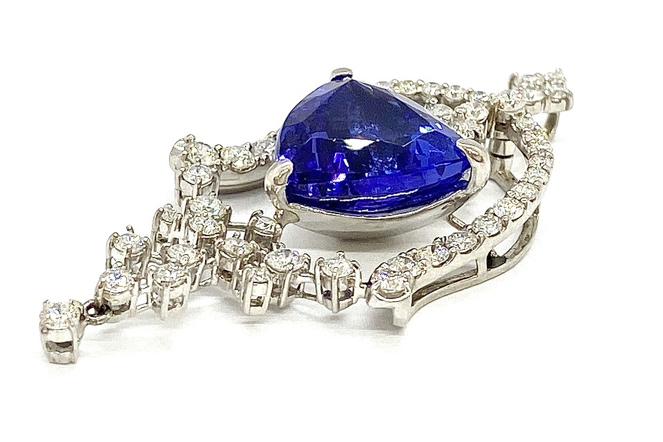 Tanzanite Pt900タンザナイト ダイヤペントップ NO.128220-B_画像6