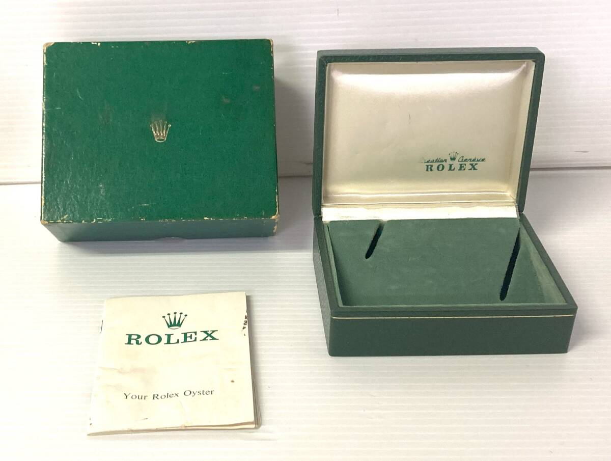 ★☆超レア 純正 ROLEX ロレックス アンティーク 時計ケース 外箱シール有 6517 当時の保証書付き ウォッチケース BOX 箱 4☆★の画像1