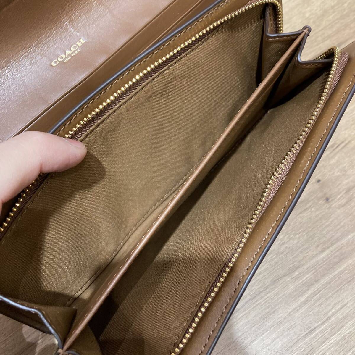 COACH コーチ シグネチャー 小物 財布 長財布 二つ折り ファッション アイテム レディース おしゃれ 人気 ブラウン系