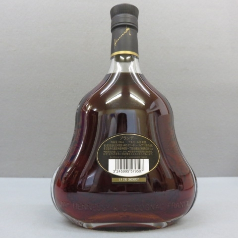 RKO404★Hennessy ヘネシー XO オリジナル 黒キャップ 透明ボトル 700ml 40% 4/29★A_画像3