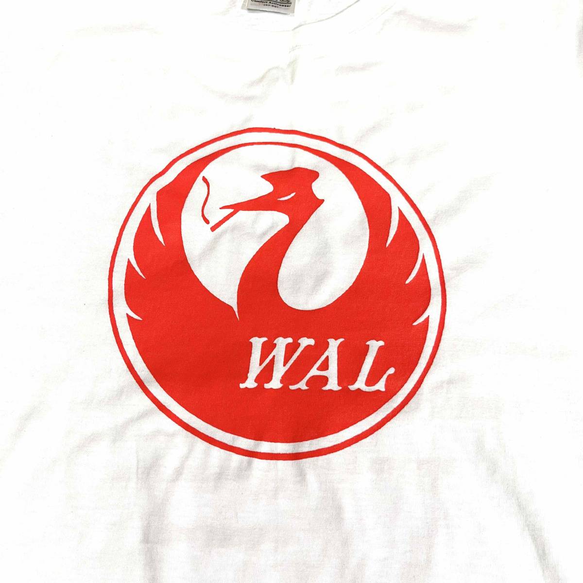 WAL/ワル・JALパロT・鶴・プリントTシャツ・白・M_画像2