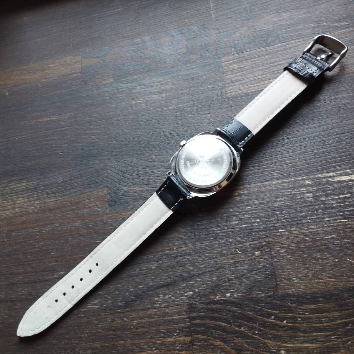 ●希少！●オリス■ORIS 手巻き機械式1980年代ヴィンテージメンズ腕時計アンティーク即納 男性人気ブランド0414bの画像6