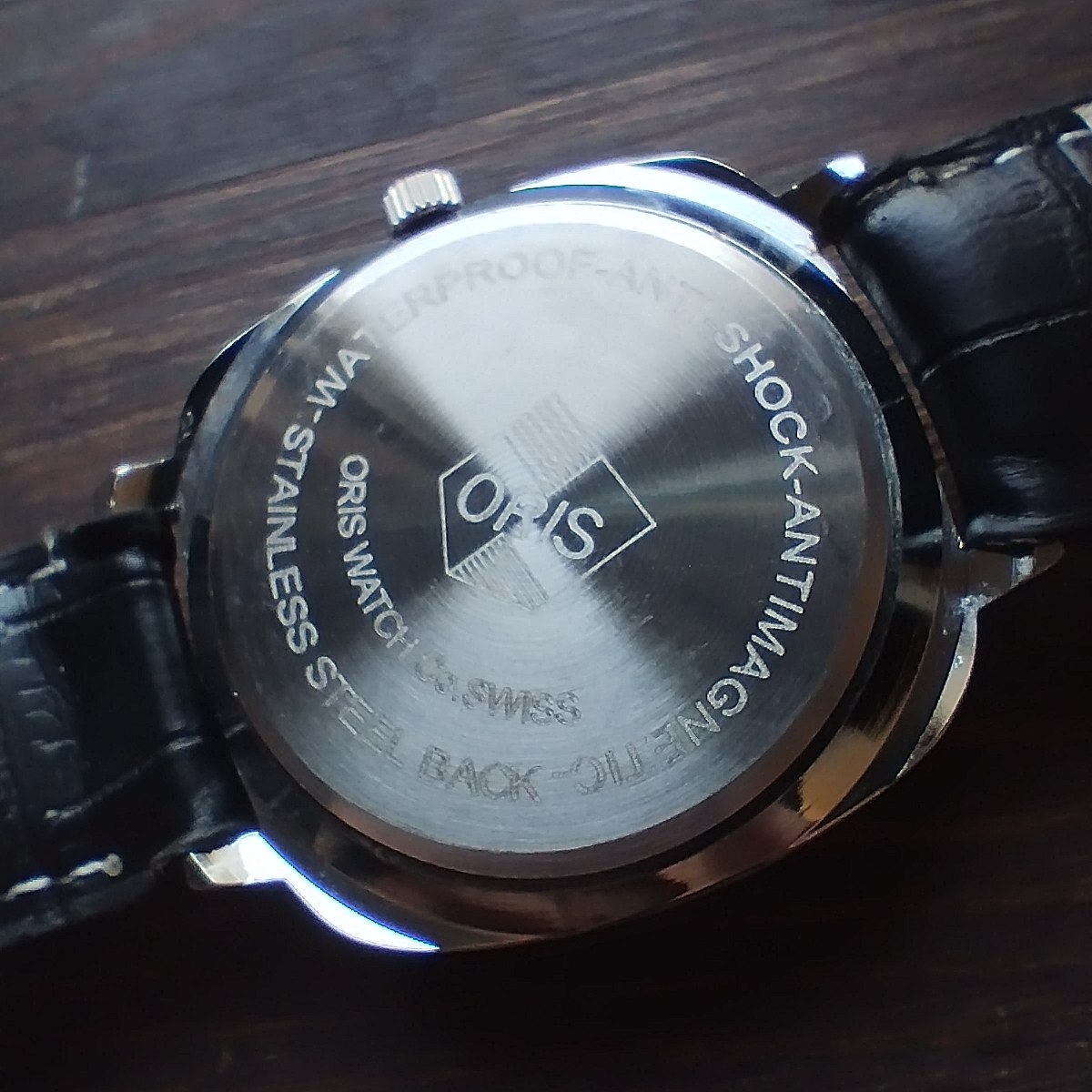 ●希少！●オリス■ORIS 手巻き機械式1980年代ヴィンテージメンズ腕時計アンティーク即納 男性人気ブランド0414eの画像4