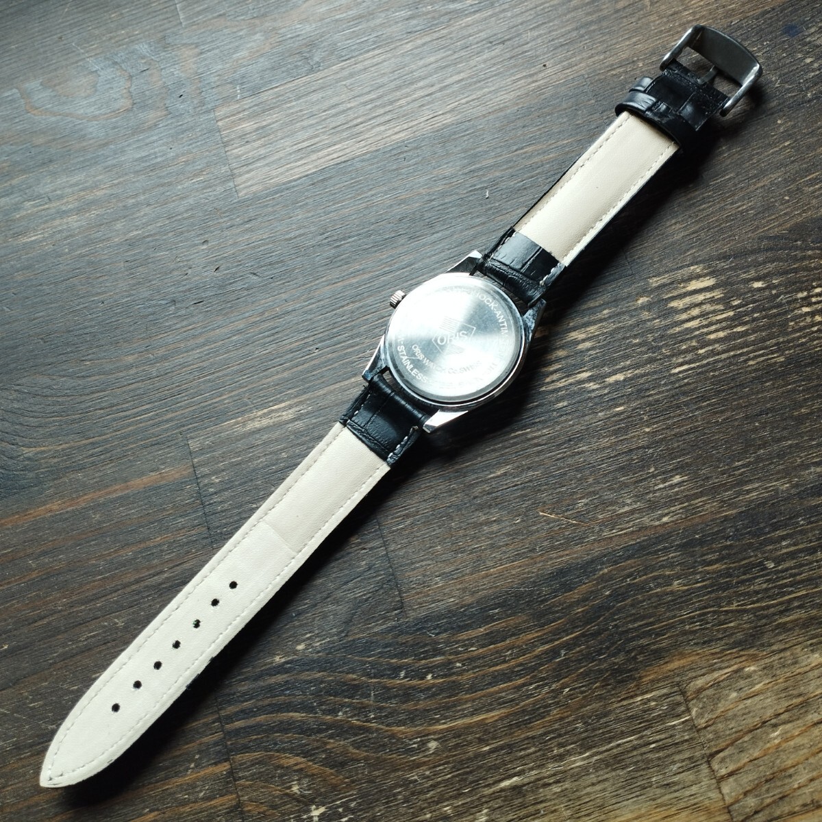 ●希少！●オリス■ORIS 手巻き機械式1980年代ヴィンテージメンズ腕時計アンティーク即納　男性人気ブランド0421f_画像6