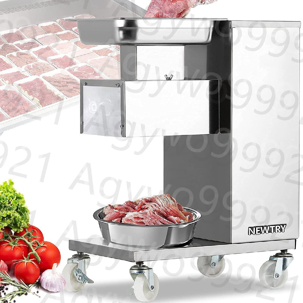 ミートスライサー 業務用 2.5mm肉カッター スライス 500kg/h ミートスライサー 業務用 2.5mm肉カッター スライス 500kg/h