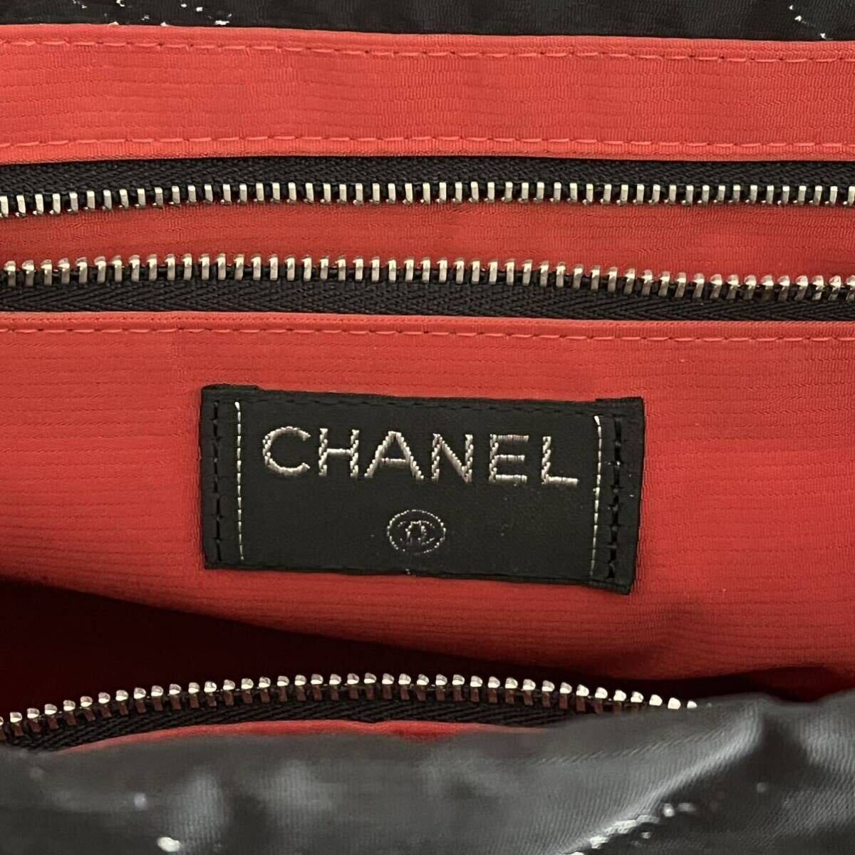 ◆美品◆ CHANEL シャネル トラベルライン トートバッグ ブラック 保存袋付きの画像4