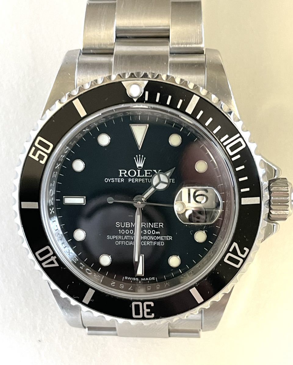 ロレックス サブマリーナデイト 16610 M番 自動巻 時計 Rolexの画像6