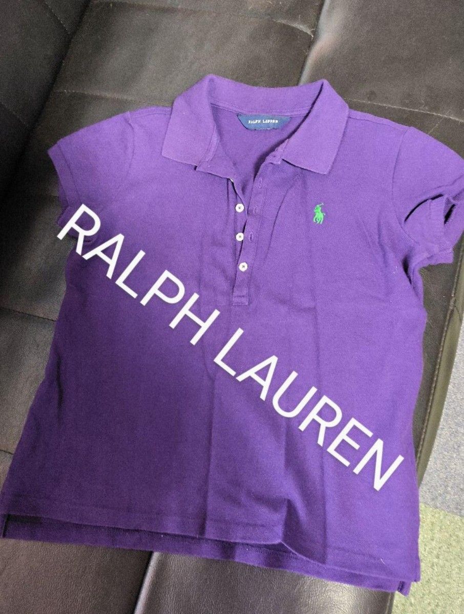 RALPH LAUREN/ラルフローレン☆半袖ポロシャツ/レディース紫Ｍ