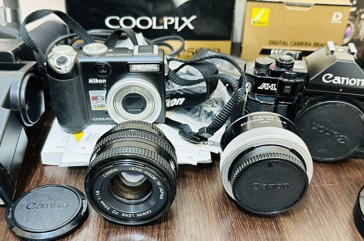 1円〜！Nikon COOLPIX P5000 ニコン Canon キャノン レンズ ブラック付属品あり おまとめ_画像3