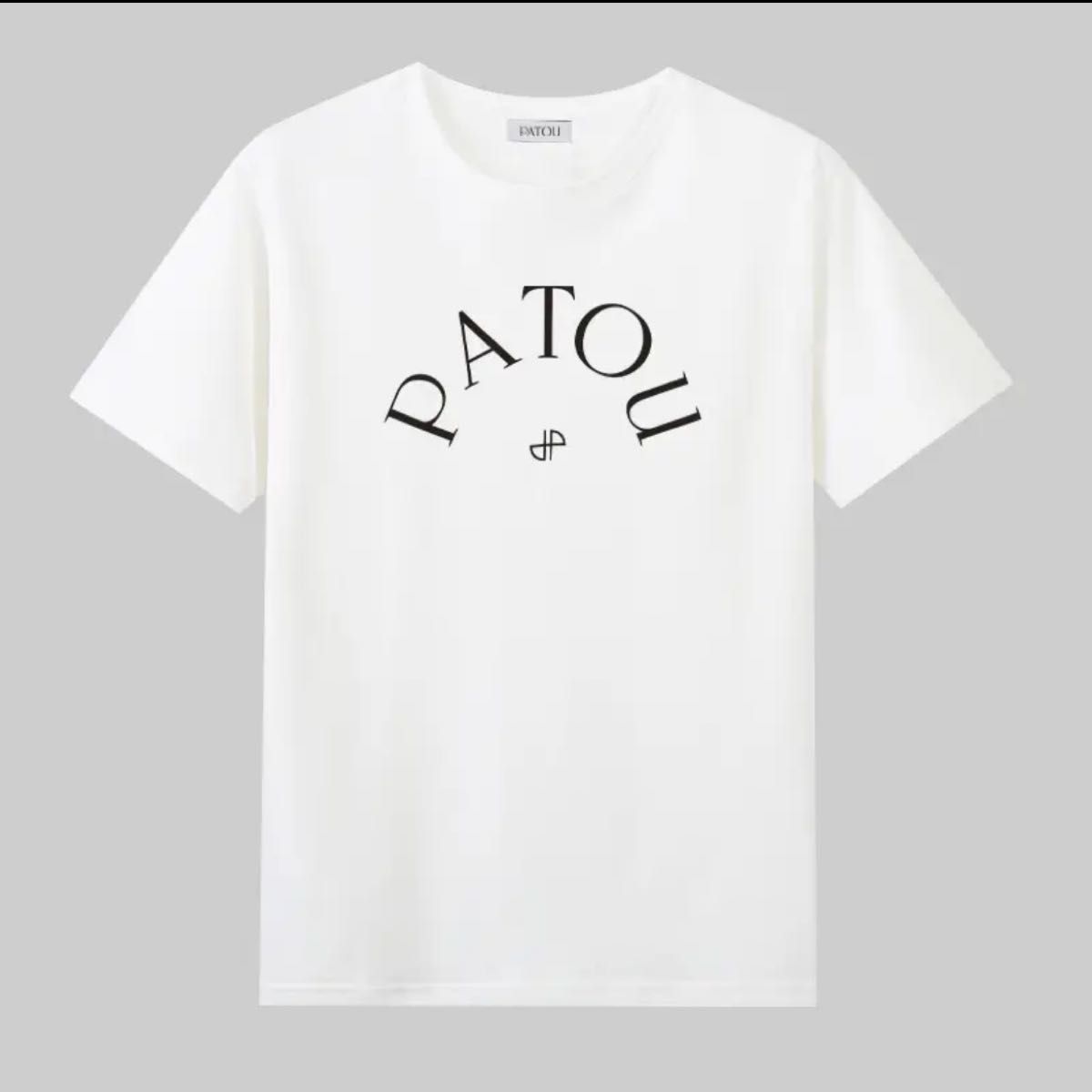 【未使用品】PATOU ロゴTシャツ　半袖　ホワイト　パトゥ　　Sサイズ　夏服 綿100%