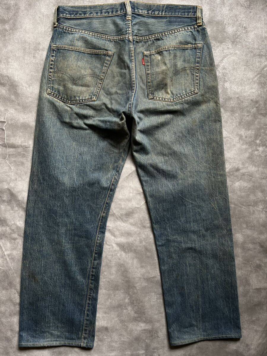 60-70's LEVI'S 501 66 BIGE（ビッグE）ズレカン神サイズW86cmVintageヴィンテージビンテージオリジナル赤耳66前期後期タイプWネームxxの画像3